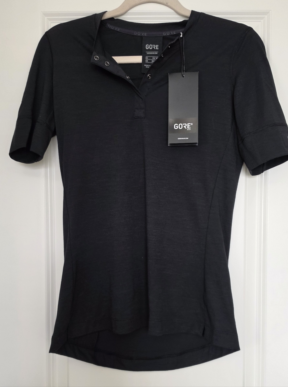 GORE Wear Merino Wool Blend Performance Shirt XS Black Activewear Gorpcore NWT